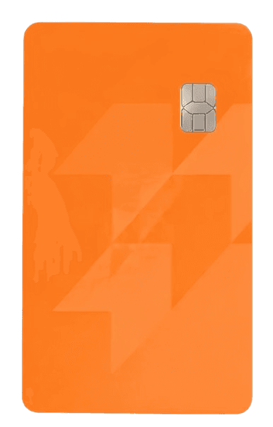 Orange banking card