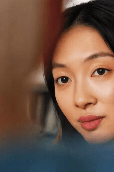 Close-up portrait with soft focus